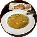 Суп куриный с фрикадельками и домашней лапшой